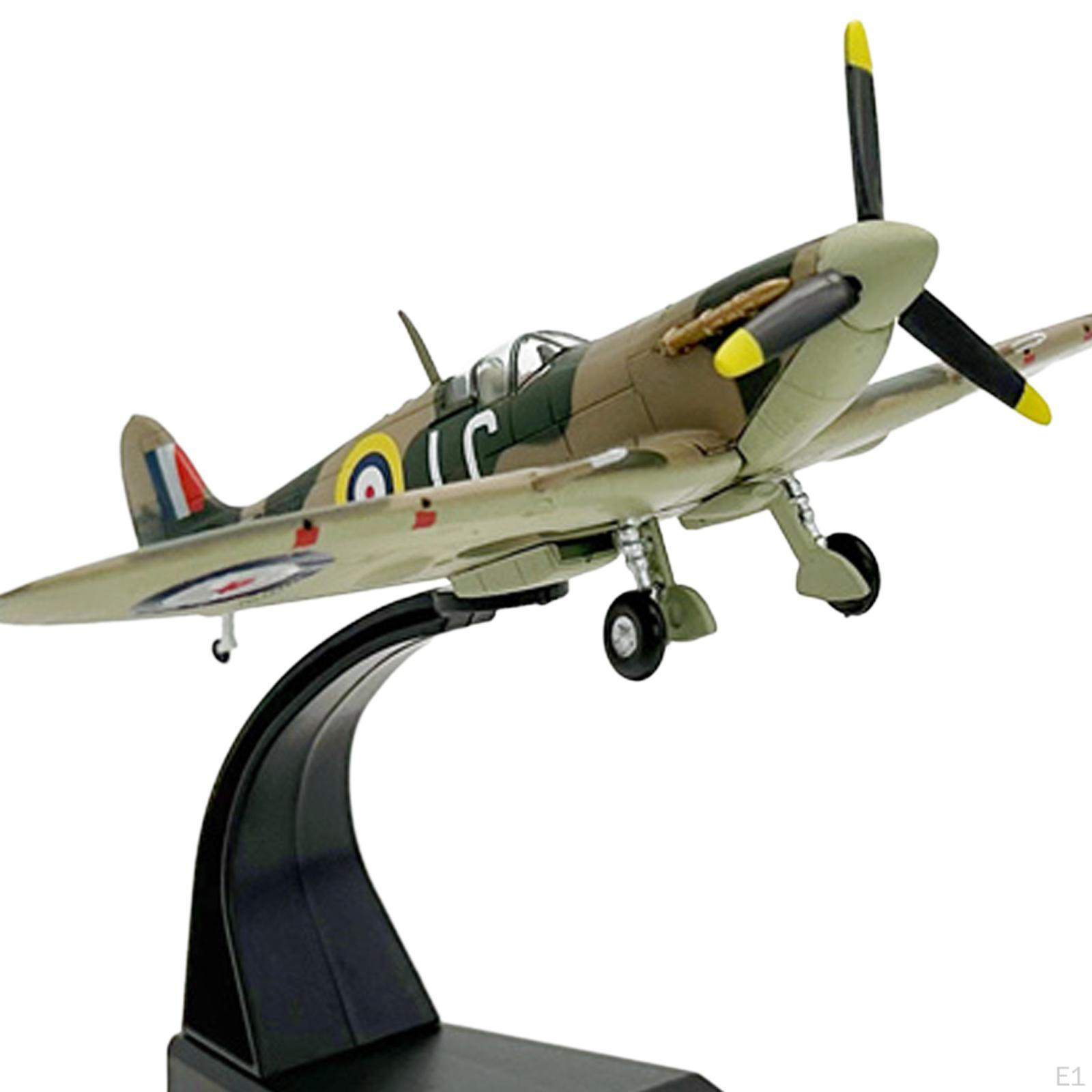 1: 72 Spitfire Истребитель Модель самолета Британские Королевские ВВС Самолет Миниатюрный — фото 3