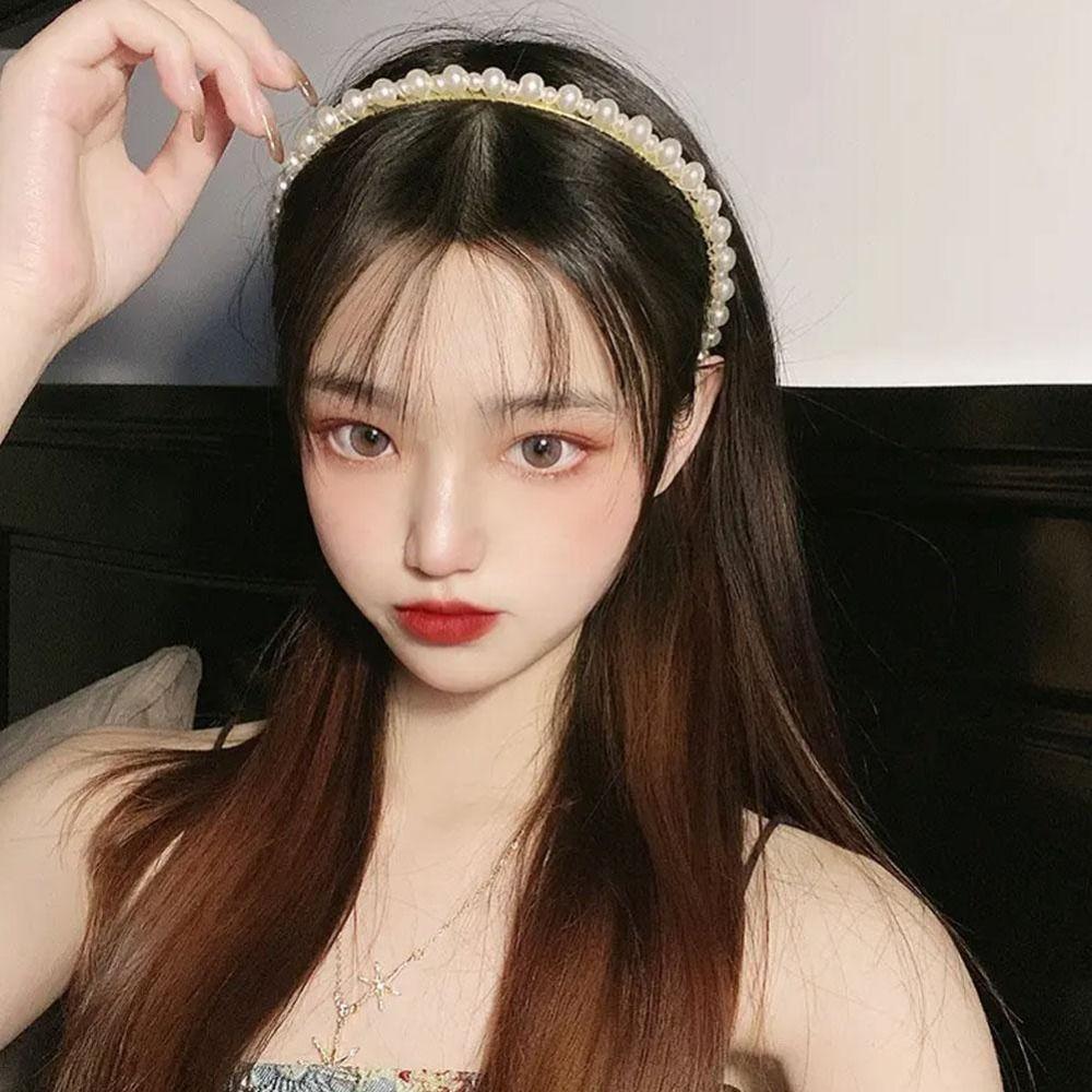 Alloy Pearl Hairband Versatile Headpiece High Quality Hair Hoops