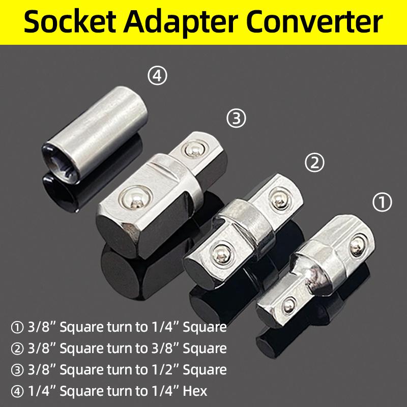 

Переходник для головок, переходник, набор редукторов 3/8 на 1/2, 3/8 на 1/4, 1/2 на 1/2, ударный привод, храповой ключ, переходник для головок, ручной инструмент для ремонта