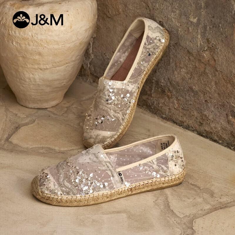 JM Dong Xuan Style Women s Slip-On Flat Espadrilles 40