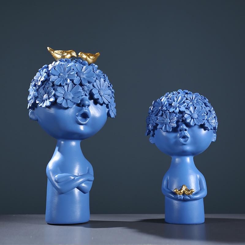 Modern Luxury Abstract Art Decor: Creative Living Room & Wine Cabinet Sculpture