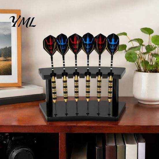 Stahlspitzen-Dart-Halterständer, mit 6 Schlitzen, Langlebiger Acryl-Organizer, Kompaktes Aufbewahrungs-Display-Rack für Spielzimmer, für Und Organisation Vitrine