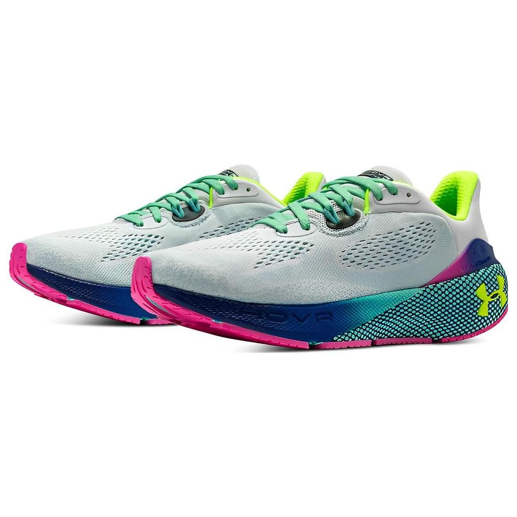 Under Armour HOVR Machina 3 Comfortable Dry Mesh Low Top Casual Running Shoes Men sneaker Gray Green 3026497-100