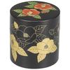 Tea Round Rabbit Storage Caddy, Black, Design, 2L-117 [Japanese Container]