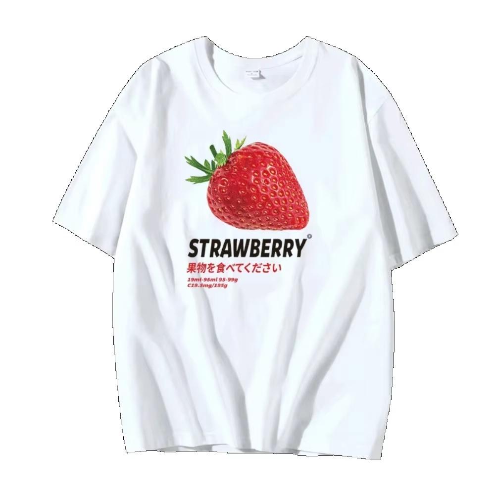 Summer Fashion Heavyweight Retro Men's English Letters 100% Cotton Printed Round Neck High-quality Casual Fitness Street T-shirt