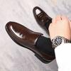 Men's Shoes Spring New Large Size Leather Shoes Men's Breathable Soft Soles Middle-aged Men's Leather Shoes Versatile Dad Shoes Tide
