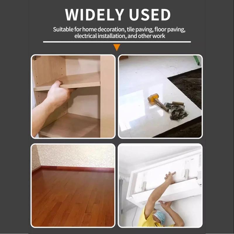 Multifunctional Rubber Hammer Professional Carpenter Floor Ceramic Tile Installation Fiberglass Hand Tools