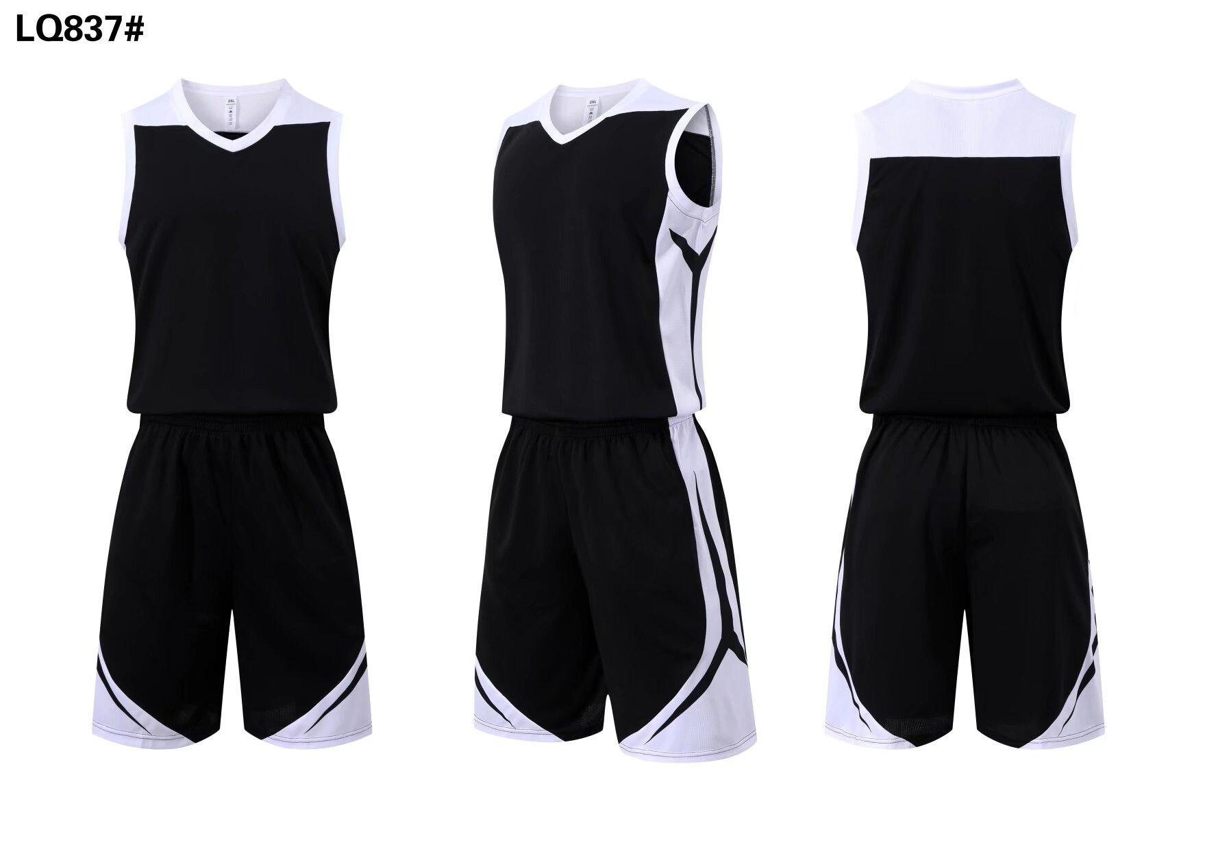 

837 Basketball Jersey Set, Adult Children S Clothing, Men S Print, Competition Training Jersey, Jersey With Pockets On Both Sides 3Xs-5Xl 3XS/120