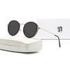 Fashion Womens Round Frame Sunglasses Protection For Outdoor Travel