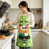 Stylish Cartoon Waterproof Kitchen Apron - Oil-Proof, High-Value, Female Waist Coverall