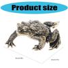 Frogs Toads Miniature Sculptures Brass Animal Figurine Antique Ornament Fengshui Decoration for Home Office Desktop