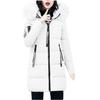 Womens Winter Thick Jacket Collar Zipper Pocket Coat Warm Cotton Hoodie Outwear