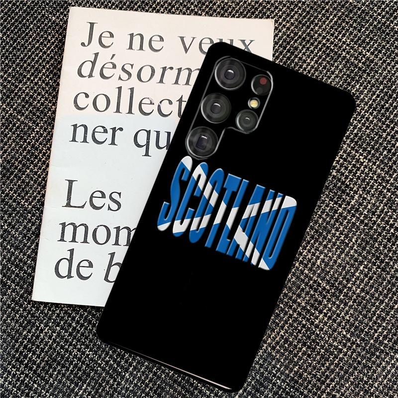 Scotland Scottish Flag Case For Samsung Galaxy S24 S23 S22 Ultra S8 S9 S10 Plus Note 10 20 Ultra S20 S21 FE Cover