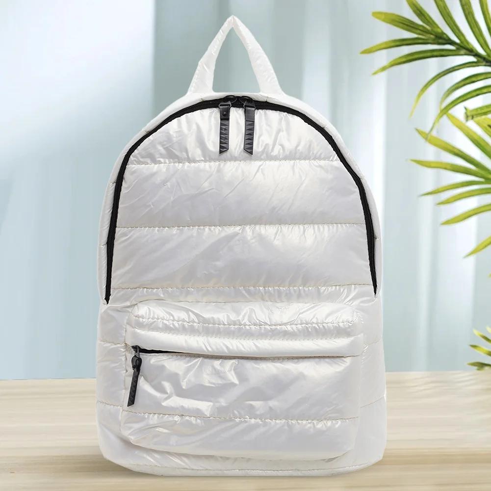 Rucsac Pufos cu Buzunare Multiple pentru Femei Bărbați Geantă de Umăr Curea Ajustabilă Rucsac pentru Muncă Călătorii