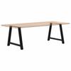 Vidaxl Coffee Table Legs, 2 Pcs, Black, 90X(72-73) Cm, Steel