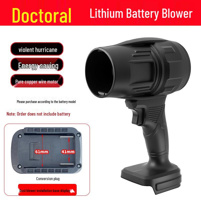 Powerful Lithium Battery Blower Fan Adapter for Dust Removal
