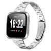 For Fitbit Versa Lite/Versa 2/Versa Watch Band Stainless Steel Strap Three-Beads