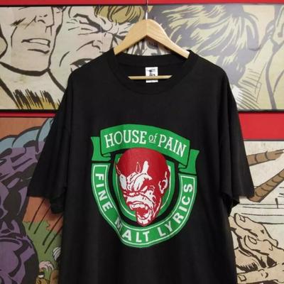 House of Pain 1994 Band Black Short Sleeve Cotton T-shirt Unisex Reprint S-5XL Unisex T-Shirt