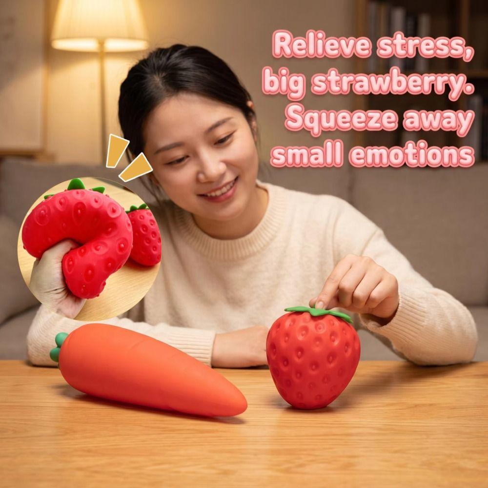 Fruit Ball Strawberry Slow Rebound Toy Slow Rebound Fruit Squeeze Toy Kids Gift