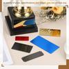 6/12Pcs Blank Engraved Metal Name Plates Laser Strong Adhesive Nameplate Anodized Aluminium Custom Blank Plates Bussness Cards