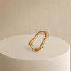 Brooch with Safety Pin, Abstract Irregular Metal Outline Lapel Pin, Versatile Accessory for Collar Cuffs Bags Gift