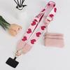 Detachable Phone Strap Crossbody Bag Cord Strap Adjustable Phone Lanyard with Zippered Pouch Portable Clip and Go Strap