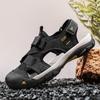 Large size foreign trade large size men's sandals 2025 summer new outdoor beach shoes mesh shoes bag head