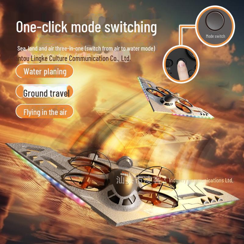 3-in-1 Amphibious Drone: Remote-Control Aerial Photography Toy