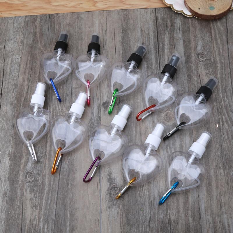 50ml Travel Bottle,Plastic Spray Bottles Keychain for Hand Sanitizer Conditioner Toiletry,Empty Refillable Container