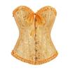 Elegant Satin Corset with Sweetheart Neckline and Ruffled Edges