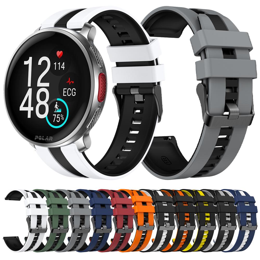 20mm 22mm Armband für Polar Vantage V3 M2/M Grit X Pro Titan Silikonband für Polar Ignite 3 2 Unite Pacer Ersatzarmband