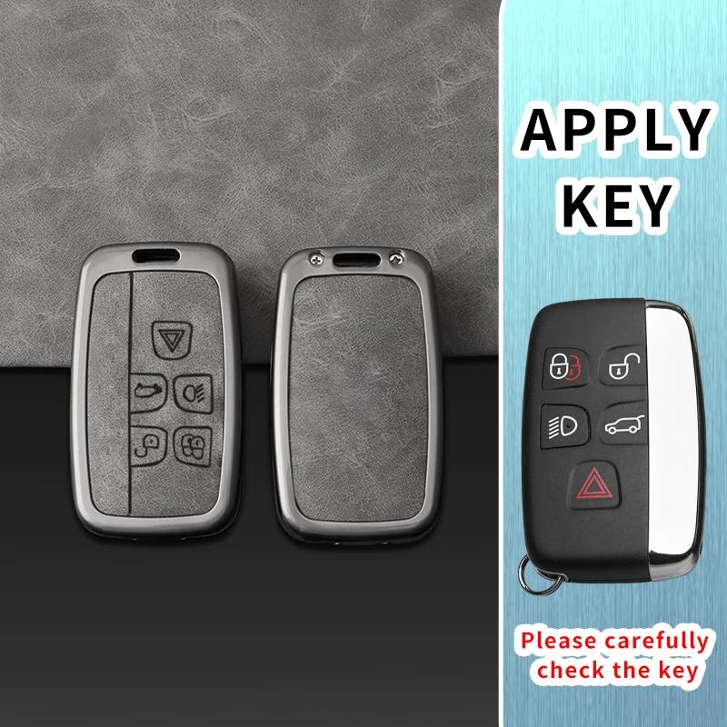 Zinc Alloy Car Key Case Cover For Land Rover Range Rover Evoque Sport Freelander Discovery Velar For Jaguar XE XF XJ Guitar XS0