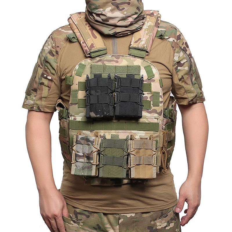 Militärische taktische MOLLE 5.56 Schnellzieh-Einzelmagazintasche für Outdoor-Westen