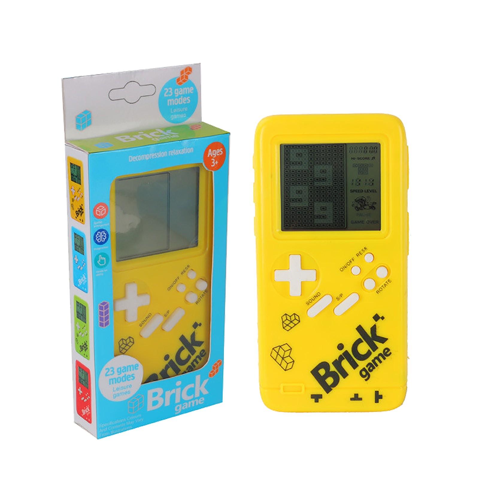 

Игрушка с большим экраном, ручная классическая ностальгическая декомпрессионная игрушка жёлтый