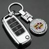 Bling Diamond Metal Keychain Buckle Cover, Luxury Car Accessories for Cadillac CTS CT5 CT6 XT5 ATS SRX XTS STS Escalade BLS