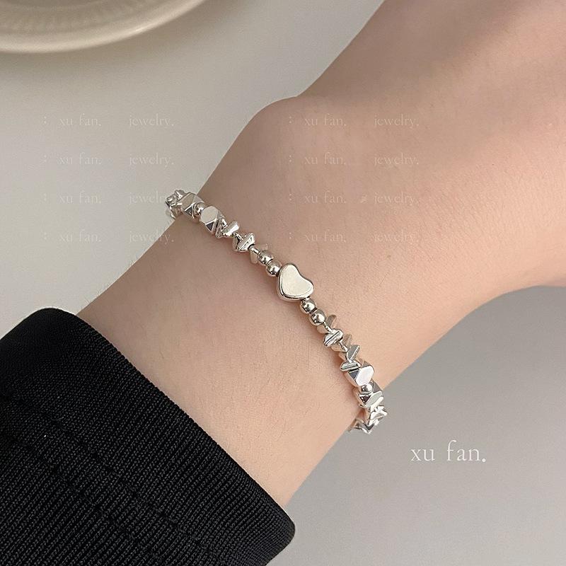 Korean Fashion Pearl & Silver Bracelet: Elegant Design for Women, Perfect for Girlfriends & Best Friends