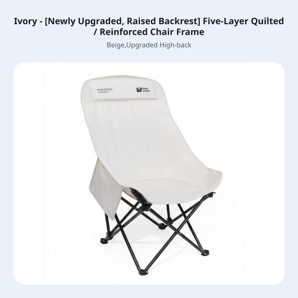 Highrear Moon Chair Foldable Highrear Foldable Chair Lightweight Long-Lasting Construction For Beachand Proceeders Rearpackers