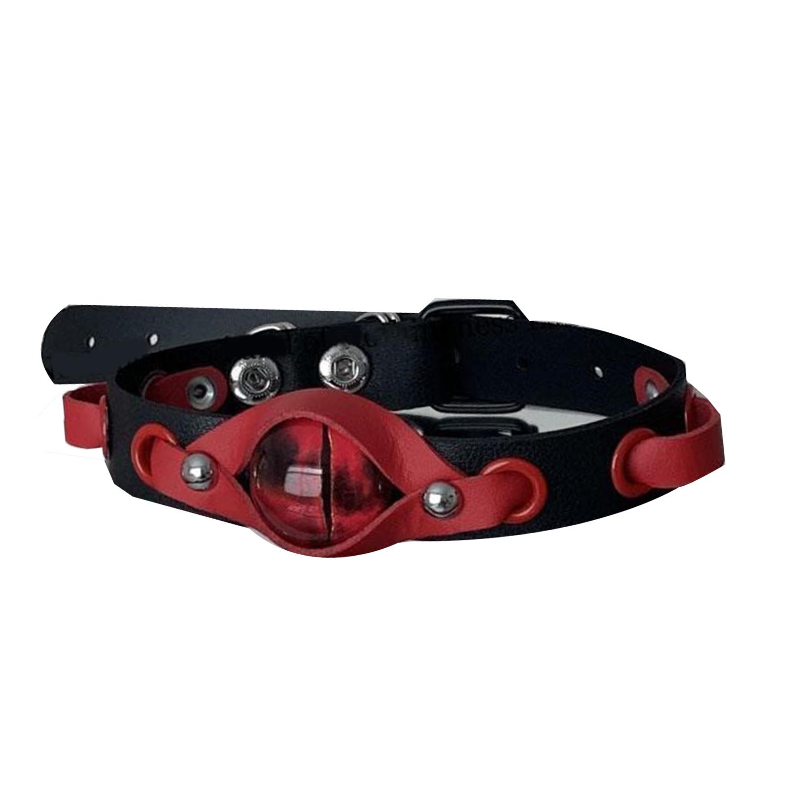 

Готический панк чокер регулируемой длины, цепочка на шею, мягкая ПУ кожа, короткое ожерелье, стильный аксессуар для модных женщин красный