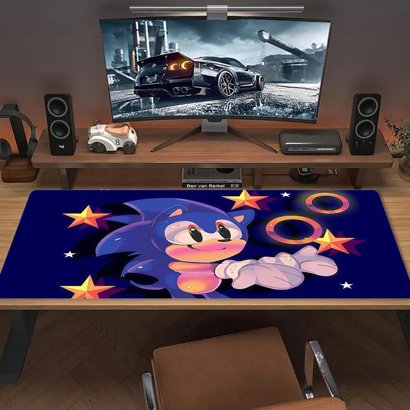 Sonic the Hedgehog Print Cushion Non-slip Laptop Tablet Big Mousepad XXL Mat Mini PC Playmat With Lock edge