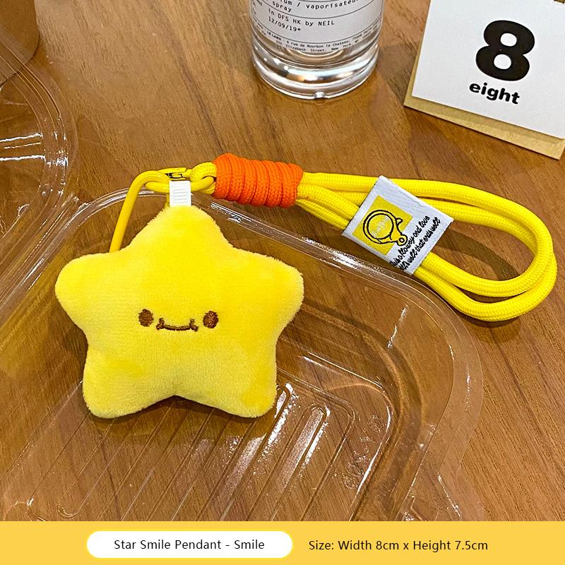 Cute Star Doll Pendant Plush Doll Pendant Keychain Accessories Student Backpack Pendant