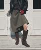Moodnight Pia Comfort Sole 5-Belted Long Boots | Detachable Belt - 3 Colors