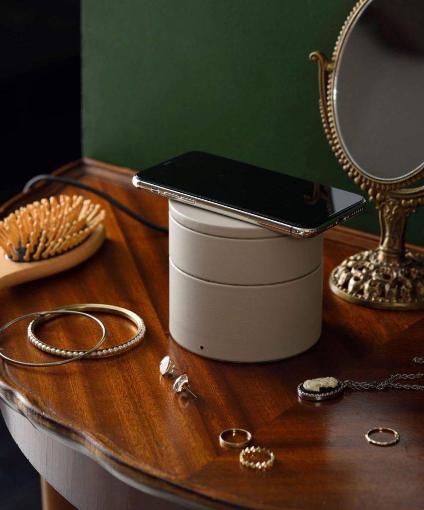 BRUNO Wireless Slide Work from Charger, Greige, Case, Telework, Home, BDE050-GRG