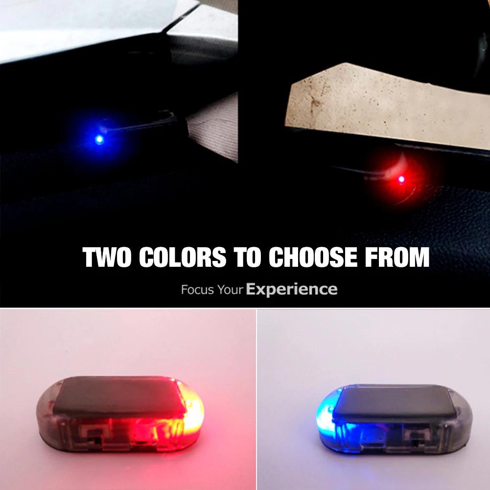 Car Fake Security Light Solar Powered Simulated Dummy Alarm Wireless Warning Anti-Theft Caution Lamp LED Flashing Imitation