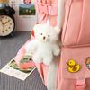 School bag backpack five-piece school bag junior high school high school students lightweight primary school school bag women's large-capacity