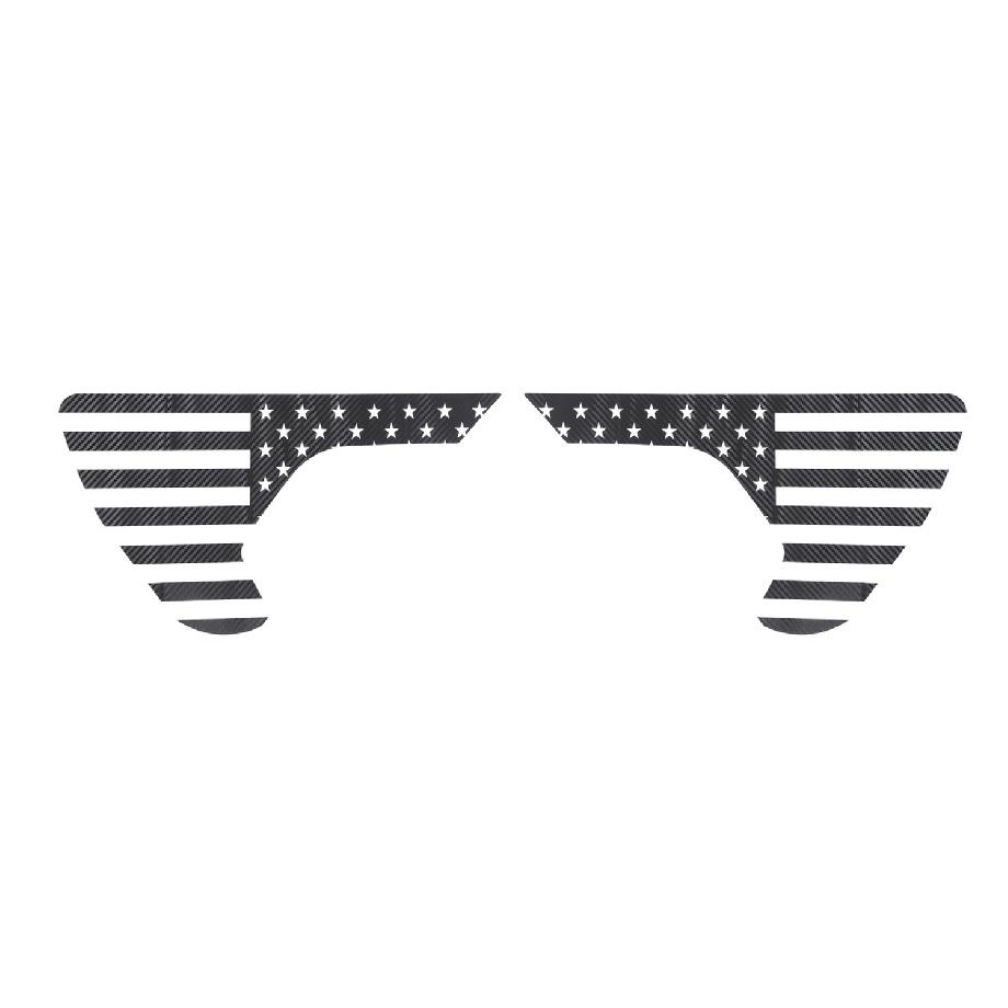 Fender Side Vent Stickers for Jeep Wrangler JL Gladiator JT 2018    2022 Car Exterior Accessories PVC USA Flag