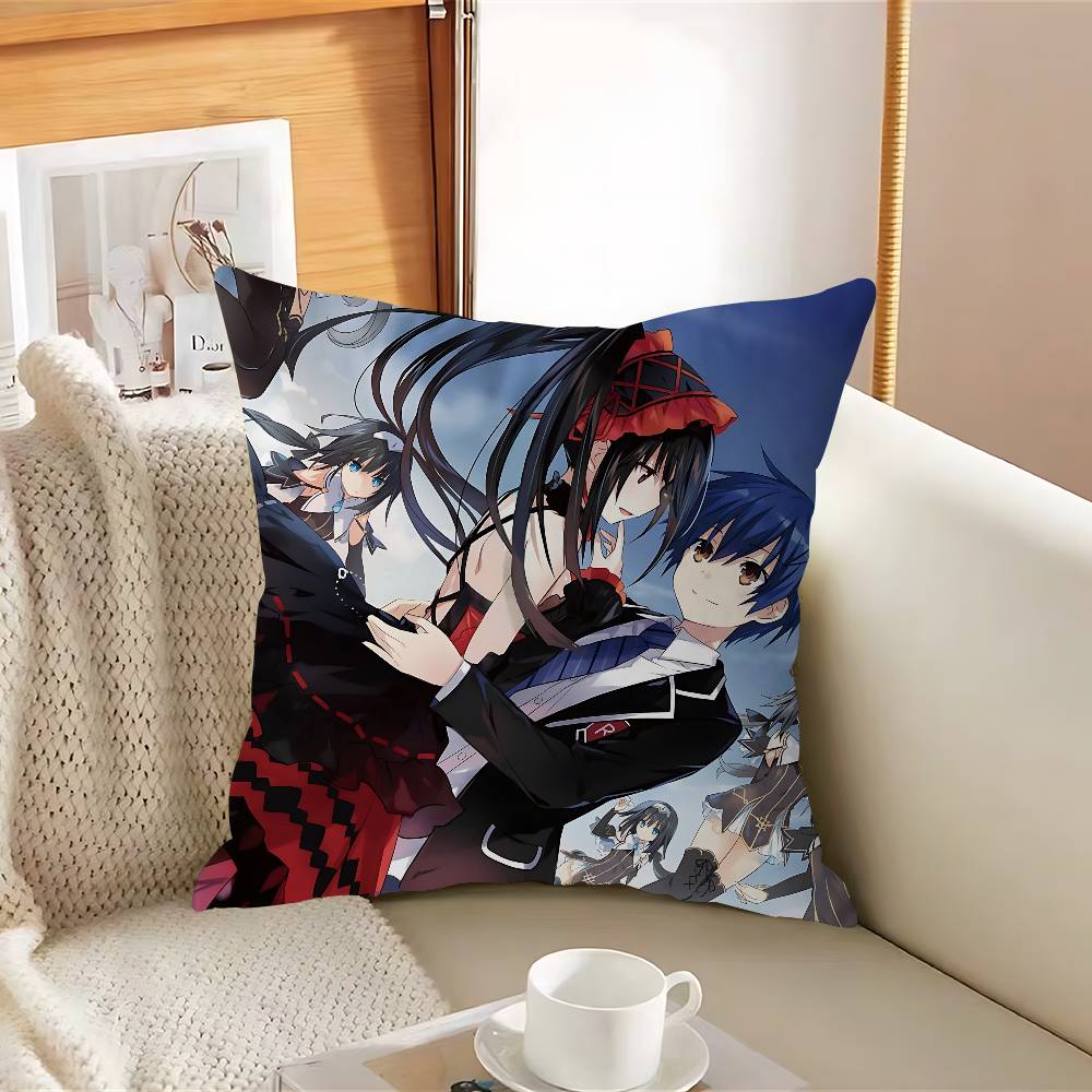 Anime D-DATE-A-LIVES Stitch Lucky Dragon Pillow Cover Sofa Cushion Cover Home Room Decoration Children Gift