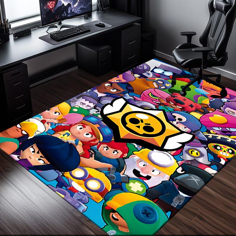1PC Brawl Game  Rug for Livingroom,Bedroom, Palyroom, Chair Rug, Area Rug, Game Carpet, Large Size Rug Fan Christmas Gift