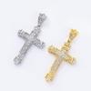 Diamond In Vintage Cross Pendant Mens Hip Hop Necklace