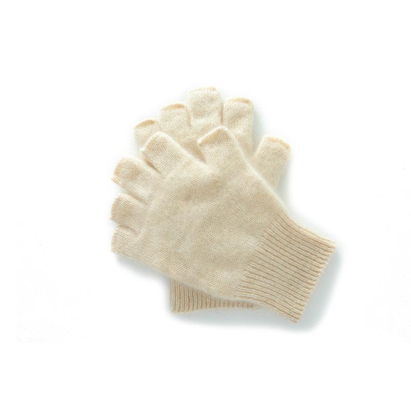 Мягкие Кашемировые Новые и Однотонные Перчатки Без Пальцев Студенческие Вязаные Теплые Перчатки One size