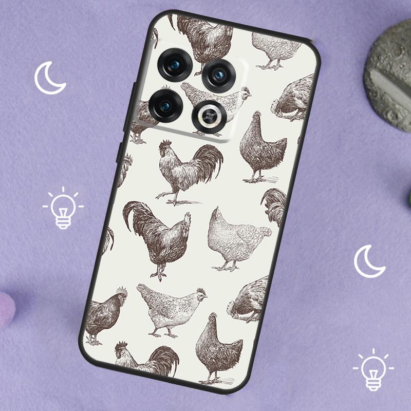 

Chicken Pattern For OnePlus Nord 5 CE 2 3 4 Lite N20 N30 Case For OnePlus 15 13 12 11 10 13T 10T 10R 12R 13R OnePlus 12